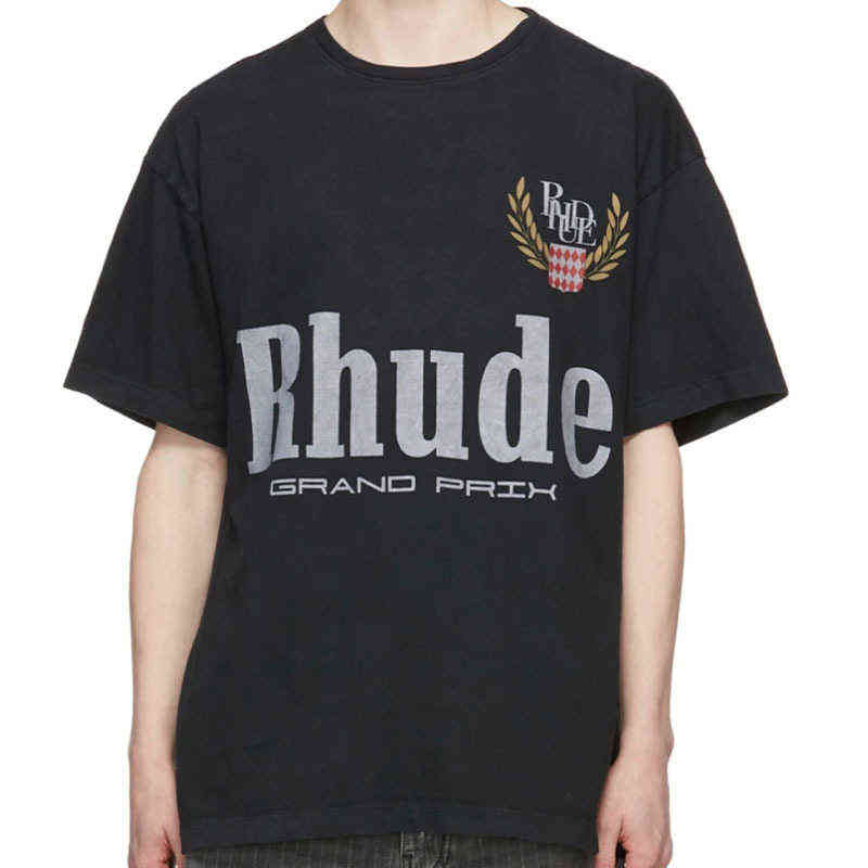 Rhude 22s Fashion Brand High Street Wheat Ear Alphabet Couple Loose Short Sleeve T-shirt Men, Black
Rhude 22s Fashion Brand High Street Wheat Ear Alphabet Couple Loose Short Sleeve T-shirt Men, Black