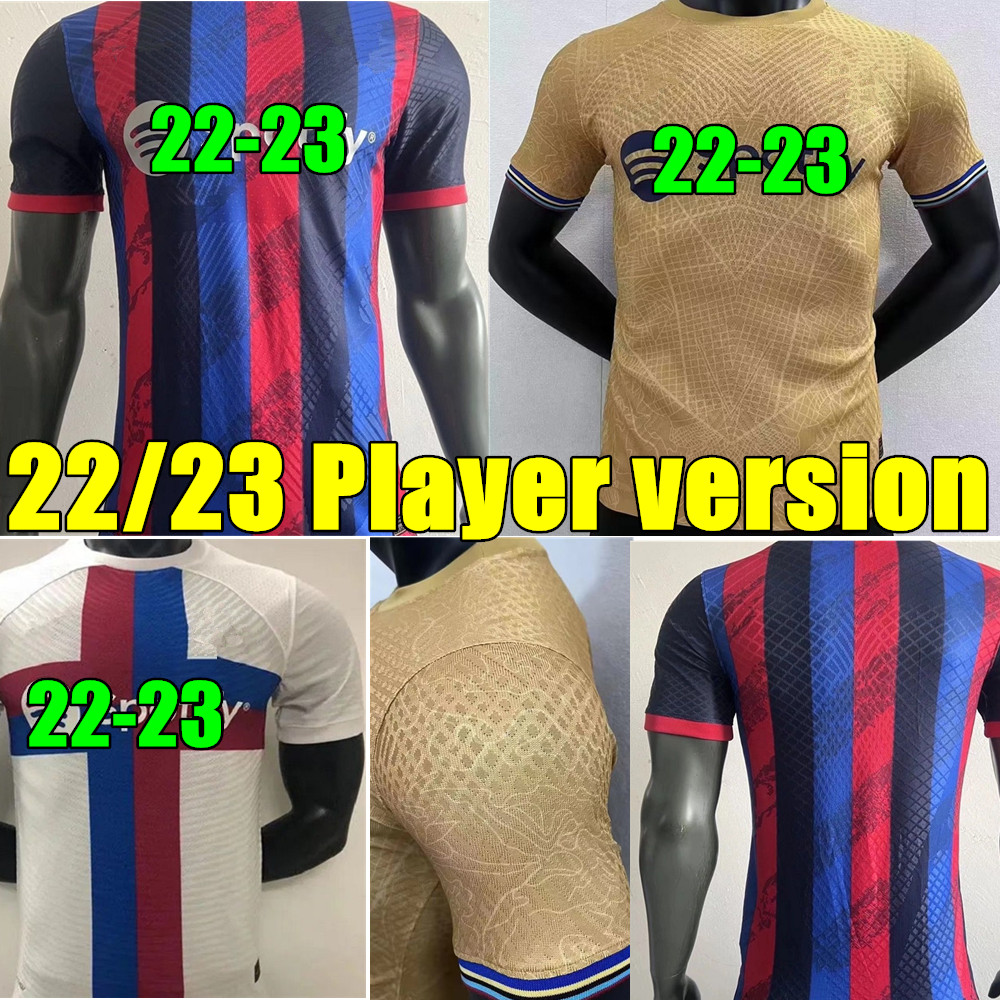22 23 ANSU FATI Player version Camisetas de football soccer jersey home away 3rd MEMPHIS BARCElONA PEDRI BARCA 2022 2023 F. DE JONG DEST shirts sets third, Men flex base
22 23 ANSU FATI Player version Camisetas de football soccer jersey home away 3rd MEMPHIS BARCElONA PEDRI BARCA 2022 2023 F. DE JONG DEST shirts sets third, Men flex base