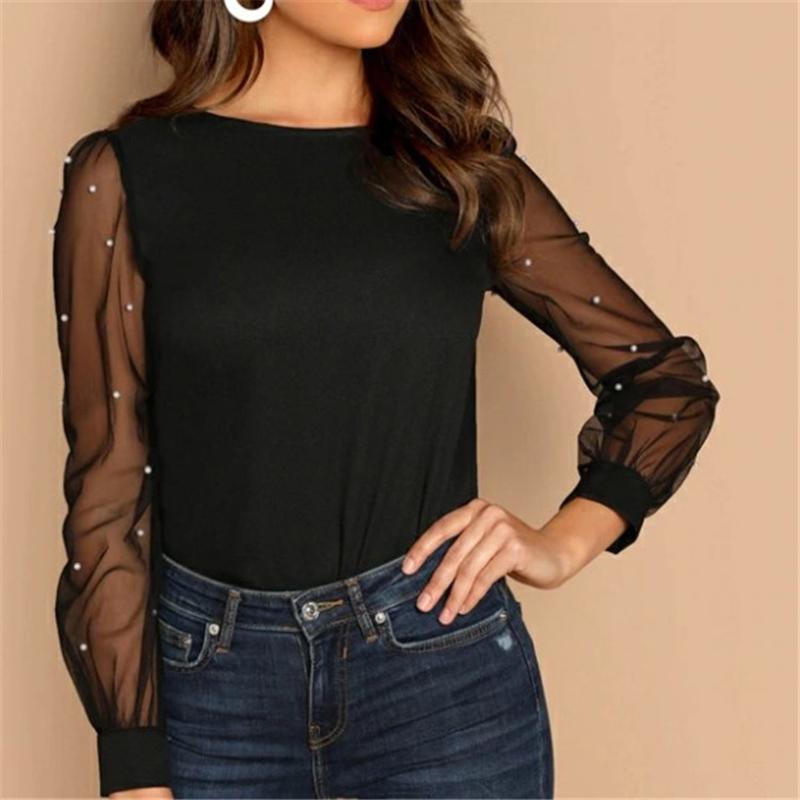 Women's Blouses & Shirts Top Elegant Shirt Vintage Ladies Sexy Black Pink Shirts2022 Fall Long Sheer Sleeve Mesh Pearl Patchwork WomenWomen'
Women's Blouses & Shirts Top Elegant Shirt Vintage Ladies Sexy Black Pink Shirts2022 Fall Long Sheer Sleeve Mesh Pearl Patchwork WomenWomen'