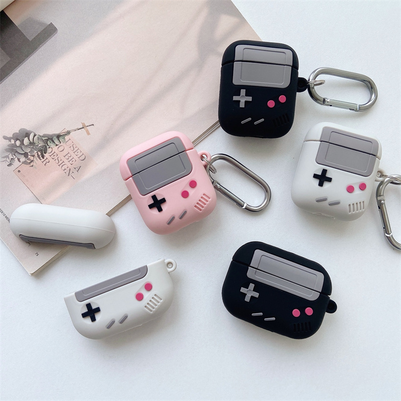 For AirPods Pro 1 2 Case Fashion Retro Game Earphone for Airpods 1 2 Cute 3D Gameboy Silicone Headphone Cover Keychain
For AirPods Pro 1 2 Case Fashion Retro Game Earphone for Airpods 1 2 Cute 3D Gameboy Silicone Headphone Cover Keychain