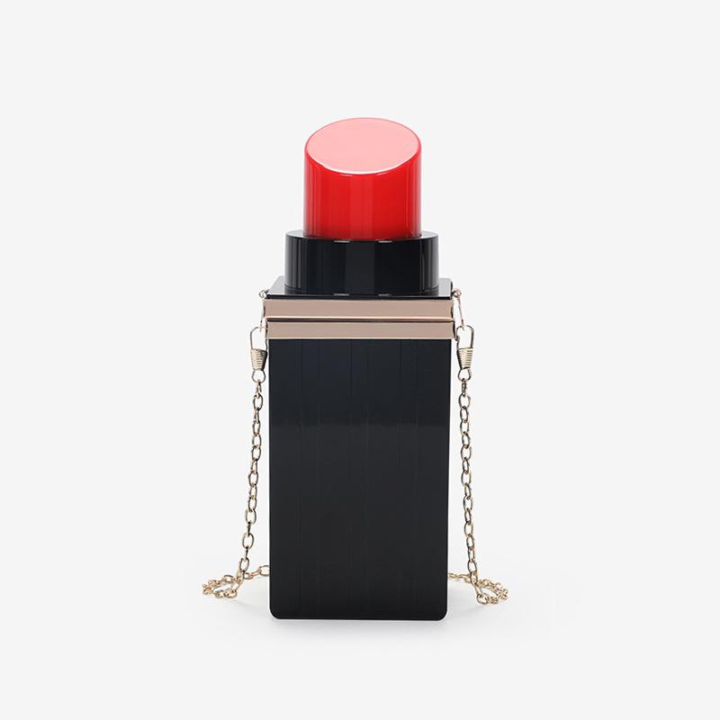 Evening Bags Lipstick Shape Acrylic Design Wedding Clutch Bag Fashion Women Chain Crossbody Lady Shoulder 2022 Party Pouch, Black pink
Evening Bags Lipstick Shape Acrylic Design Wedding Clutch Bag Fashion Women Chain Crossbody Lady Shoulder 2022 Party Pouch, Black pink