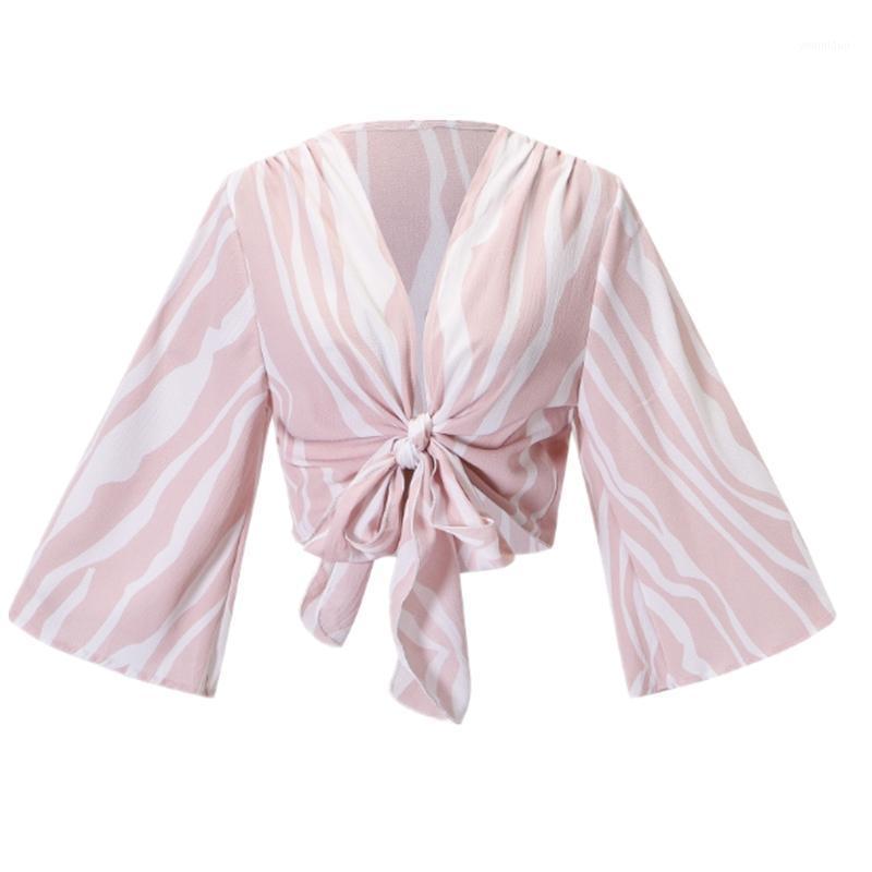 Women' Blouses & Shirts Womens Chiffon Lace Up V Neck Long Sleeve Blouse Fashion Ladies Loose Striped Casual Short Crop Top Tops Shirt 2022, Black
Women' Blouses & Shirts Womens Chiffon Lace Up V Neck Long Sleeve Blouse Fashion Ladies Loose Striped Casual Short Crop Top Tops Shirt 2022, Black