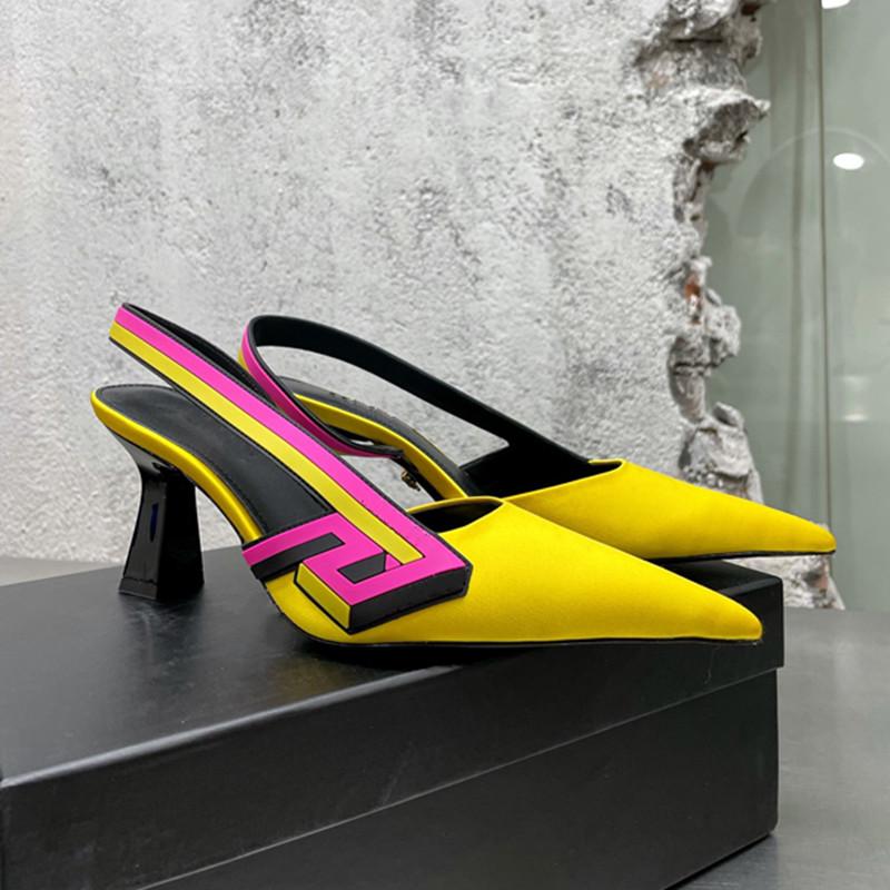 Dress Shoes Arrival 2022 Spring And Summer Pointed Toe Women High Heel Silk Genuine Leather Mixed Color PumpsDress, Pic color
Dress Shoes Arrival 2022 Spring And Summer Pointed Toe Women High Heel Silk Genuine Leather Mixed Color PumpsDress, Pic color