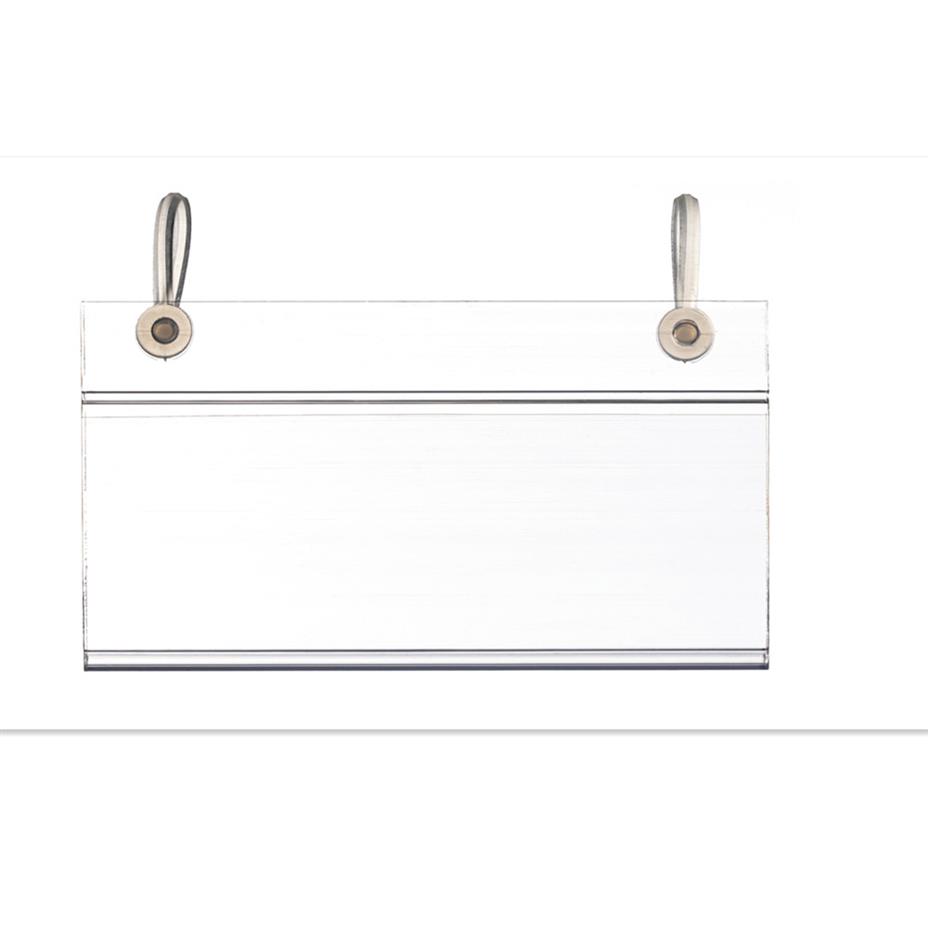 Retail Supplies PVC Plastic Tag Sign Label Display Clip Holder With 2 Hanging Buckles For Supermarket Shelf Stand Hook Rack 255A
Retail Supplies PVC Plastic Tag Sign Label Display Clip Holder With 2 Hanging Buckles For Supermarket Shelf Stand Hook Rack 255A