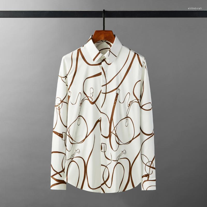 Men's Casual Shirts Minglu Party Male Luxury Long Sleeve Printed Mens Dress Slim Fit Tuxedo Wedding Man Plus Size 4XLMen's Eldd22, White
Men's Casual Shirts Minglu Party Male Luxury Long Sleeve Printed Mens Dress Slim Fit Tuxedo Wedding Man Plus Size 4XLMen's Eldd22, White