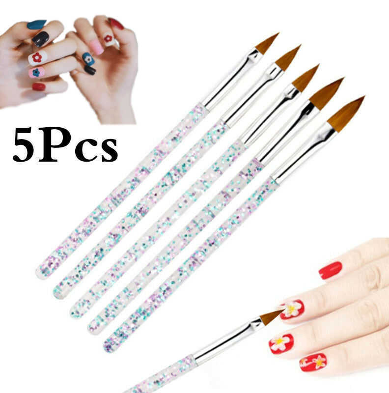5pcs/set Wooden Dotting Pen Nail Art Manicure Marbleizing Nagel Kunst Dot Doting Tool Nail Art Painting Nail Point Drill Pen Nagelspitzen-bohrstift