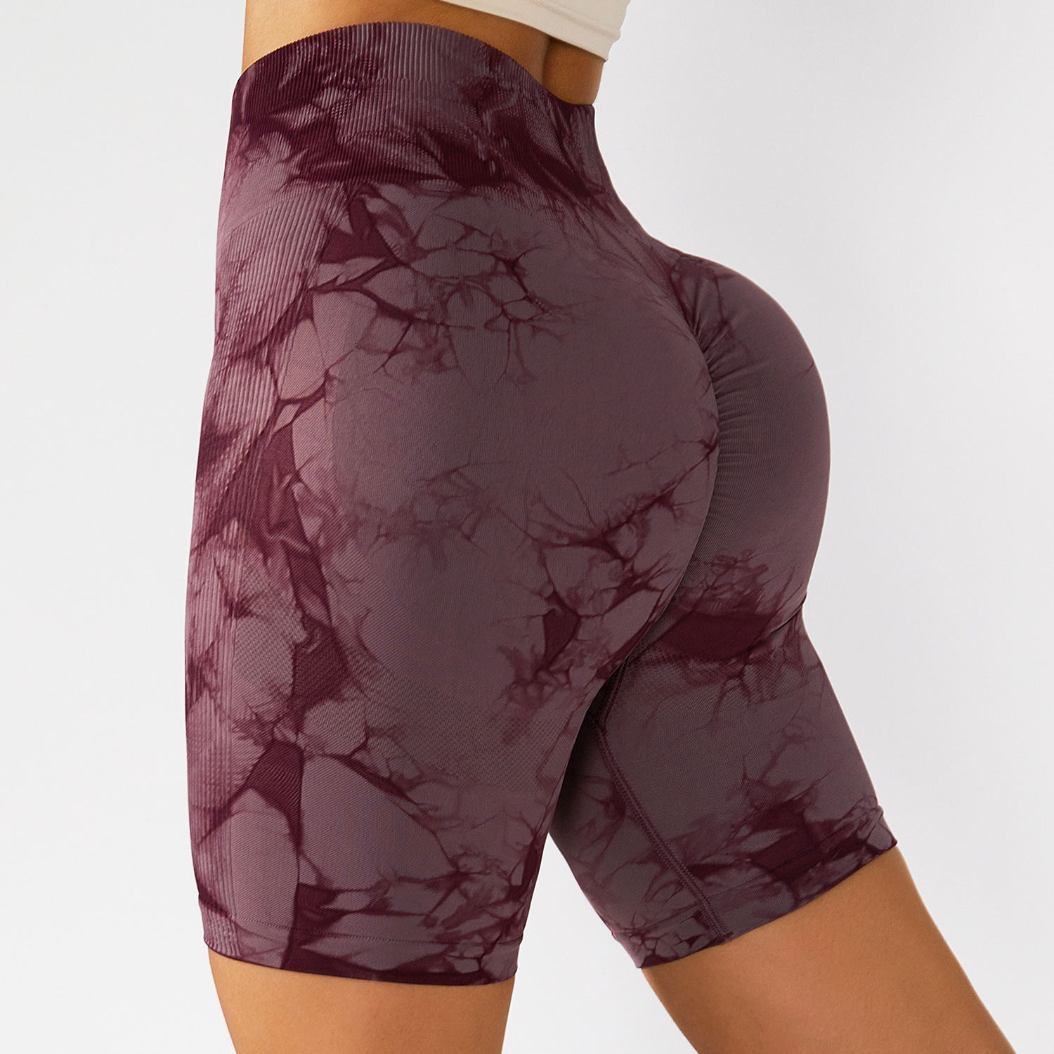 Tie-Dyed Seamless Yoga Shorts High Waist Belly Contracting Sports pants and Fitness Shorts Peach Hip Raise Tights Women, Iced coffee
Tie-Dyed Seamless Yoga Shorts High Waist Belly Contracting Sports pants and Fitness Shorts Peach Hip Raise Tights Women, Iced coffee