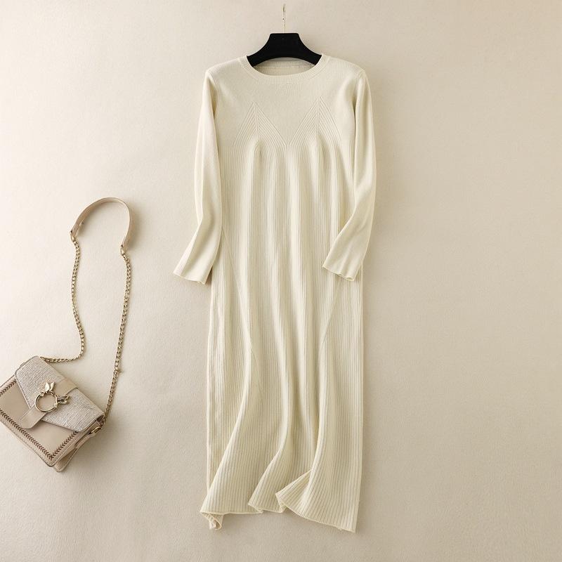 Casual Dresses Elegant Knitted Bottoming Dress For Women Autumn And Winter 2022 O Neck Midi Temperament Over-the-knee Sweater Long, Black;gray
Casual Dresses Elegant Knitted Bottoming Dress For Women Autumn And Winter 2022 O Neck Midi Temperament Over-the-knee Sweater Long, Black;gray