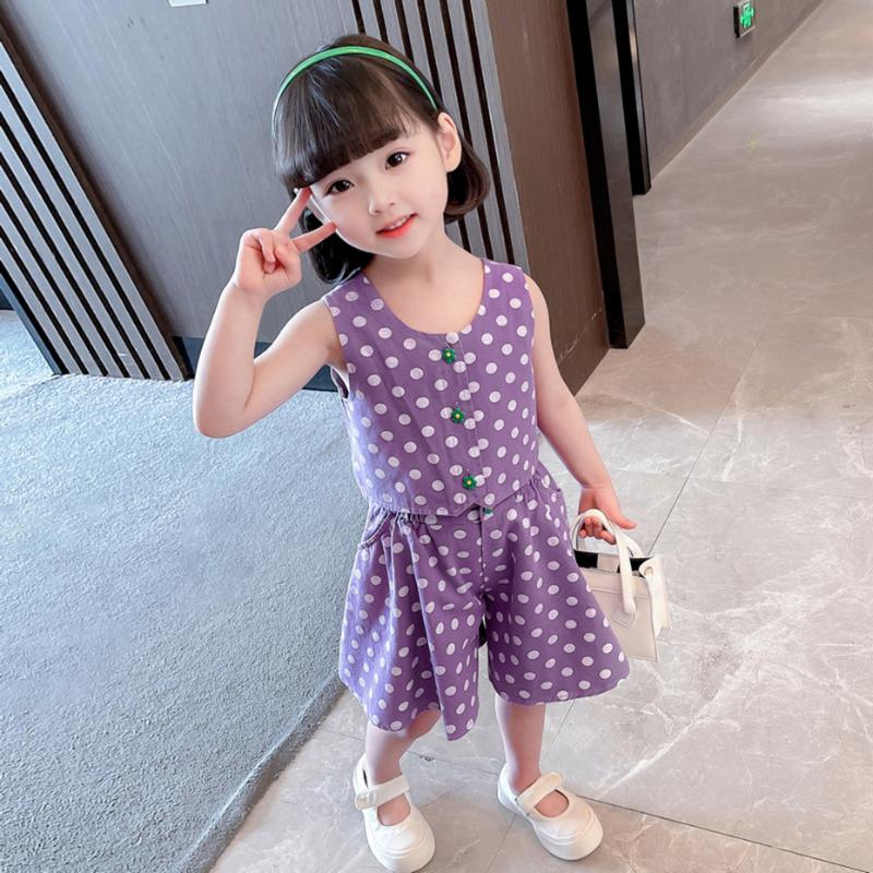 Clothing Sets Summer Clothes Girls Dot Pattern For Vest Short Kids Toddler Tracksuit KidsClothing, Y4j8150
Clothing Sets Summer Clothes Girls Dot Pattern For Vest Short Kids Toddler Tracksuit KidsClothing, Y4j8150