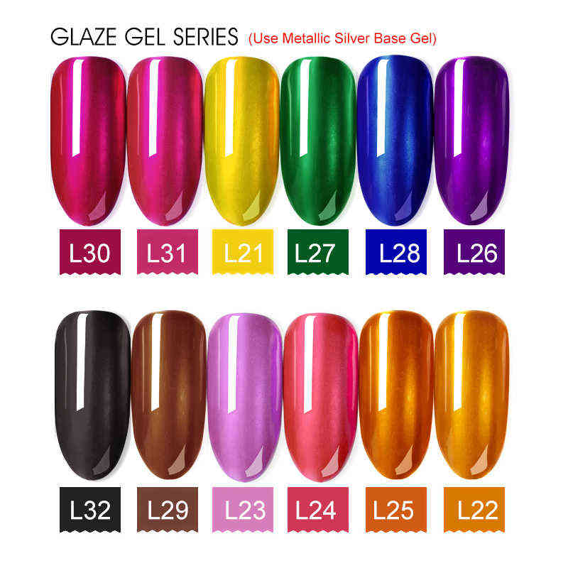 NXY Nail Gel 5g Sliver Painting Metal Effect Polish Liner Drawing Basic Color Glass Glaze Transparent Varnish 0328