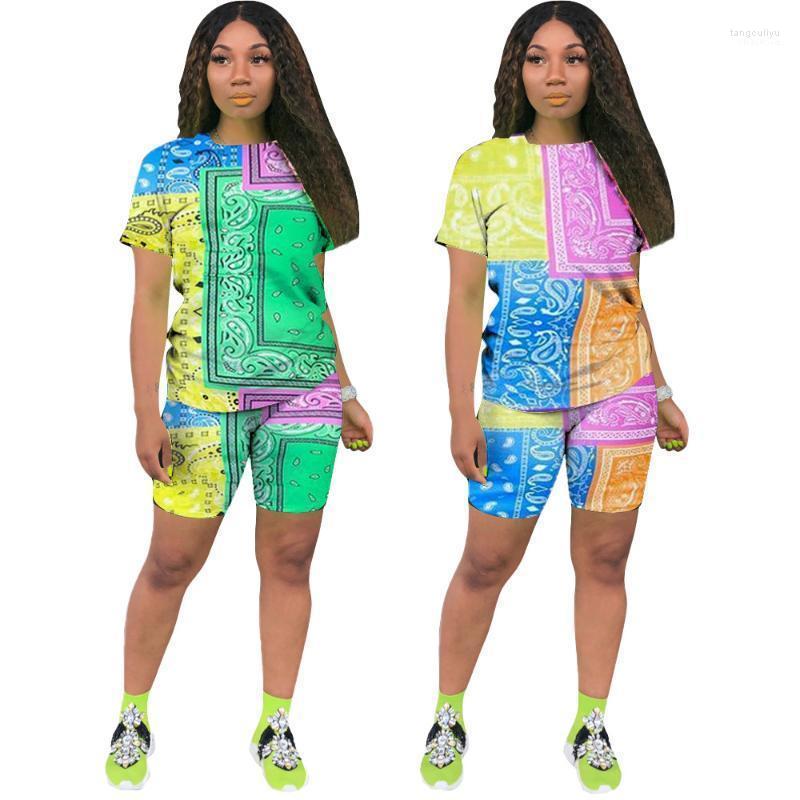 Women' Tracksuits Suit2022 Spring And Summer Urban Casual Non-Positioning Printing Short-Sleeved T-Shirt Shorts Two-Piece Suit, Green
Women' Tracksuits Suit2022 Spring And Summer Urban Casual Non-Positioning Printing Short-Sleeved T-Shirt Shorts Two-Piece Suit, Green