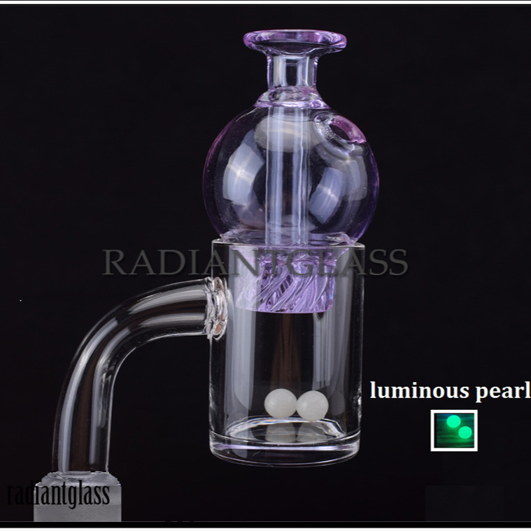 Wholesale Quartz Banger Nail Accessories with Spinning Bubble Carb Cap and Terp Pearl 10mm 14mm 18mm Joint 45/90 Degrees for Dab rig