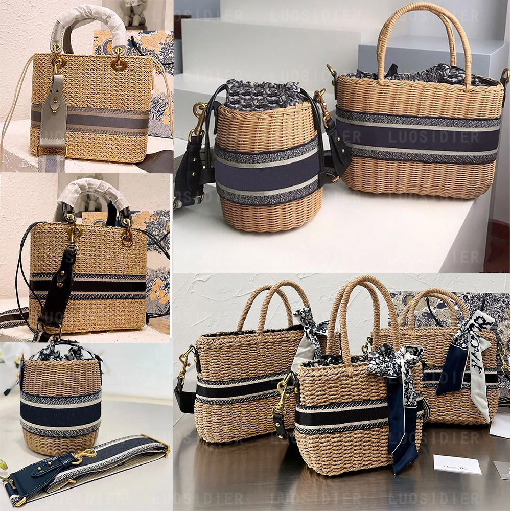 2022 WICKER BUCKET BAG Natural Wicker Blue Oblique Jacquard MINI LADY Diors BAG wallet purse handbag shoulder Luxurys Designers bag, Customize 
2022 WICKER BUCKET BAG Natural Wicker Blue Oblique Jacquard MINI LADY Diors BAG wallet purse handbag shoulder Luxurys Designers bag, Customize