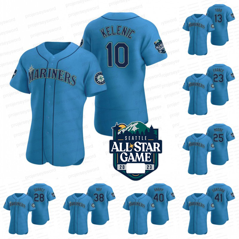 2023 All-Star Game jersey Kyle Lewis Justin Upton Jarred Kelenic Abraham Toro Mitch Haniger Taylor Trammell Torrens Ty France Dylan Moore Adam Frazier Jesse Winker, 58 luis castillo
2023 All-Star Game jersey Kyle Lewis Justin Upton Jarred Kelenic Abraham Toro Mitch Haniger Taylor Trammell Torrens Ty France Dylan Moore Adam Frazier Jesse Winker, 58 luis castillo