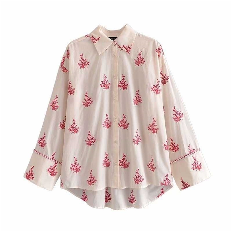 Fashion Women Embroidery Shirt Long Sleeves Vintage Blouse Casual Buttoned Top Chic Lady Tops Woman haut femme 210709
Fashion Women Embroidery Shirt Long Sleeves Vintage Blouse Casual Buttoned Top Chic Lady Tops Woman haut femme 210709