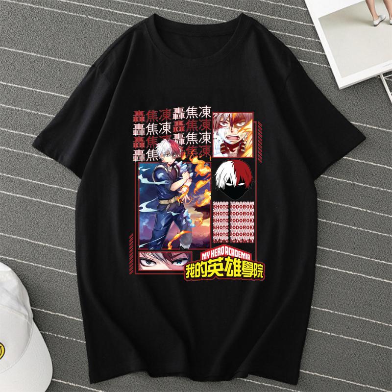 Men's T-Shirts Anime My Hero Academia Todoroki So Men Womens Oversized Tops Harajukua Manga Graphic Slim Loose Tee Shirt Male, White;black
Men's T-Shirts Anime My Hero Academia Todoroki So Men Womens Oversized Tops Harajukua Manga Graphic Slim Loose Tee Shirt Male, White;black