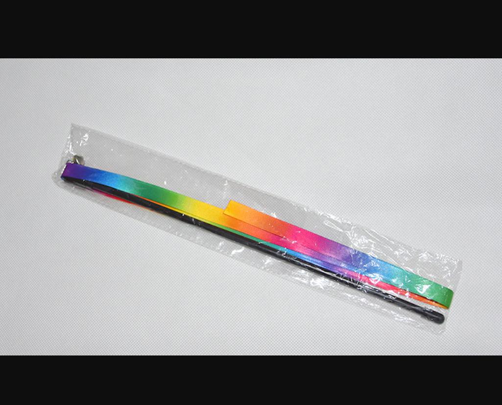 Cat Rainbow Wand Toys Interactive Pet Teaser Catcher Stick String Ribbon Bell Charmer for Kitten Training Exerciser 23.6inch 47inch