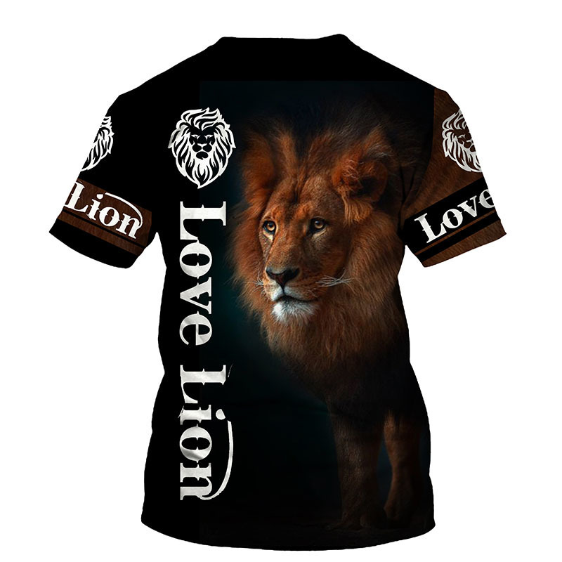 The Lion King 3D Print Men Tshirt Summer O Neck Short Sleeve Tees Tops 3D Style Male Clothes Fashion Casual Tshirts 220526