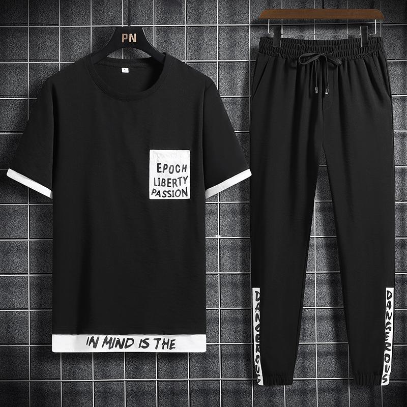 Men' Tracksuits Summer Men Casual Sets Harajuku Tracksuit T-shirt Pants Two Pieces Set Men' Streetwear Running Sports Suit Tops Clothi, Ys618black
Men' Tracksuits Summer Men Casual Sets Harajuku Tracksuit T-shirt Pants Two Pieces Set Men' Streetwear Running Sports Suit Tops Clothi, Ys618black