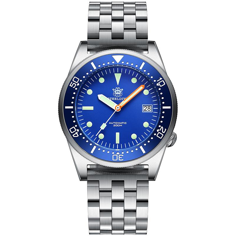 Wristwatches Steeldive SD1979 200M Dive Watch Men NH35 Automatic Mechanical Wrist Watches Ceramic Bezel Sapphire Crystal Steel Bracelet
Wristwatches Steeldive SD1979 200M Dive Watch Men NH35 Automatic Mechanical Wrist Watches Ceramic Bezel Sapphire Crystal Steel Bracelet