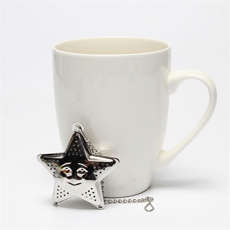 Stainless Steel Ball Infuser Strainer Tools Loose Leaf Tea Filters Seasoning Spices Diffuser Star Shaped Kdjk2204 0723