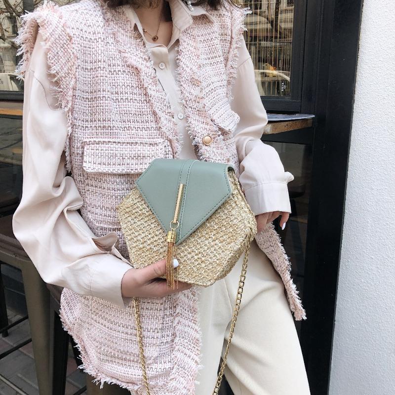 Evening Bags Hexagon Straw Bag For Women 2022 Summer Woven Beach Crossbody Ladies Small Purses And Handbags Female Travel Simple, Black
Evening Bags Hexagon Straw Bag For Women 2022 Summer Woven Beach Crossbody Ladies Small Purses And Handbags Female Travel Simple, Black