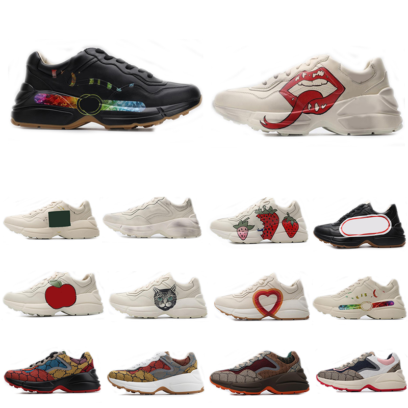 wholesale Rhyton leather sneaker mens designers shoe with Strawberry wave mouth Tiger print Luxury Vintage Trainer women Designer Shoes size 35-45 012, 14
wholesale Rhyton leather sneaker mens designers shoe with Strawberry wave mouth Tiger print Luxury Vintage Trainer women Designer Shoes size 35-45 012, 14
