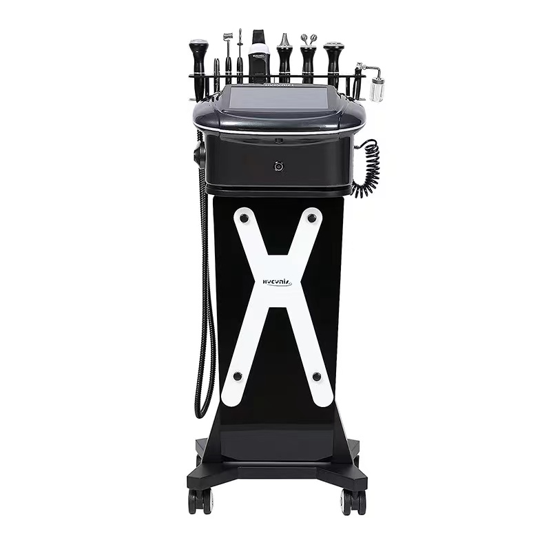 10 In1 Multi-function Facial Oxygen Spray Ultrasound Cold Hammer Scrubber White Skin Care Facial Deep Cleaning Beauty Equipment