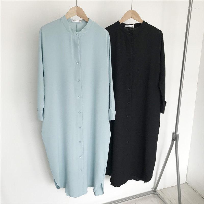 Casual Dresses Korean Style Loose Midi Dress Shirt Solid Color Stand Collar Chiffon Long-sleeve Female Plus Size Women' Clothing K632, Blue
Casual Dresses Korean Style Loose Midi Dress Shirt Solid Color Stand Collar Chiffon Long-sleeve Female Plus Size Women' Clothing K632, Blue