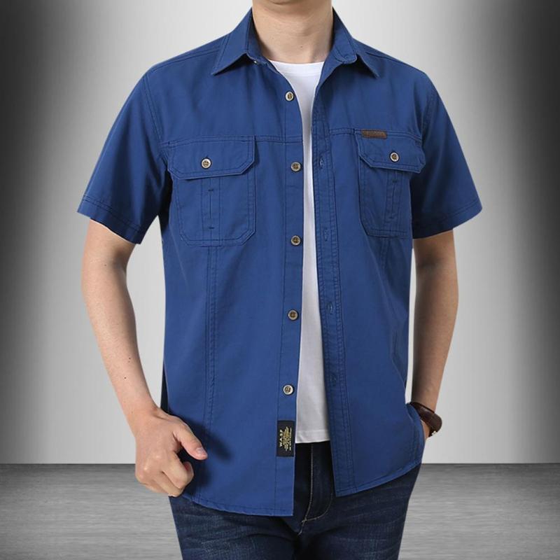 Men's Casual Shirts Single-breasted Trendy Wear-resistant Men Top All Match Shirt Solid Color For SchoolMen's, Blue
Men's Casual Shirts Single-breasted Trendy Wear-resistant Men Top All Match Shirt Solid Color For SchoolMen's, Blue