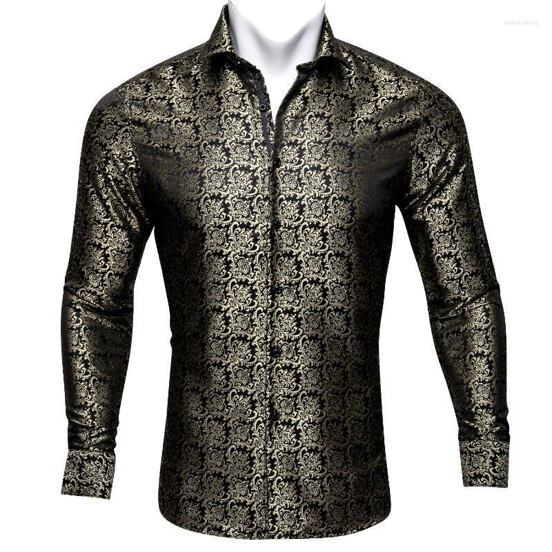 Men' Dress Shirts Barry.Wang 4XL Luxury Gold Paisley Silk Men Long Sleeve Casual Flower For Designer Fit Shirt BY-0065Men' Wall22, Cy-0014
Men' Dress Shirts Barry.Wang 4XL Luxury Gold Paisley Silk Men Long Sleeve Casual Flower For Designer Fit Shirt BY-0065Men' Wall22, Cy-0014