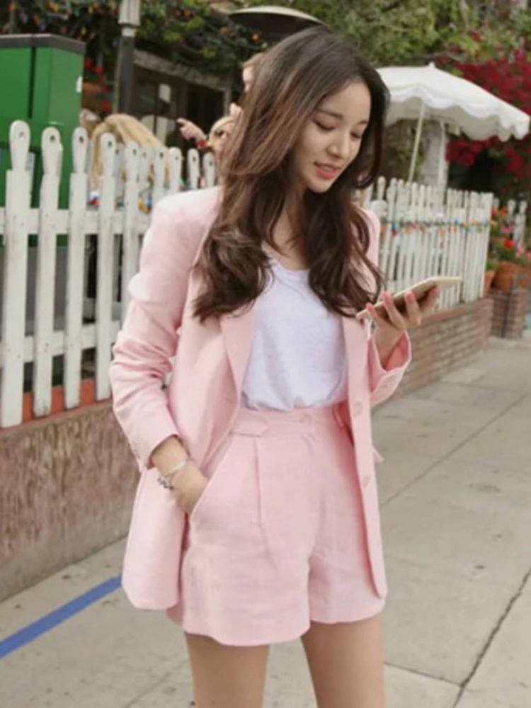 Women's Tracksuits Japan Style 2 Piece Outfits For Women Suit Female 2022 Summer Pink OL Linen Coats Loose Jacket Shorts Casual G568Women's
Women's Tracksuits Japan Style 2 Piece Outfits For Women Suit Female 2022 Summer Pink OL Linen Coats Loose Jacket Shorts Casual G568Women's
