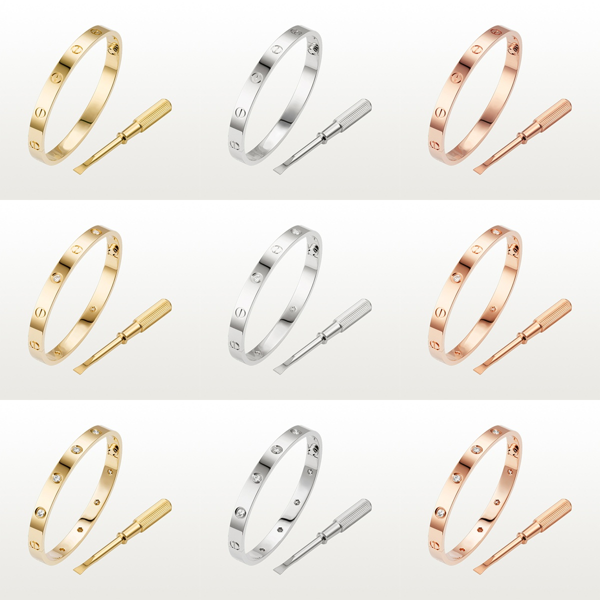 Love Screw Bracelet Designer Bracelets Luxury Jewelry Women Bangle Fashion Accessories Titanium Steel Alloy Gold-Plated Never Fade Not Allergic Store:20950714
Love Screw Bracelet Designer Bracelets Luxury Jewelry Women Bangle Fashion Accessories Titanium Steel Alloy Gold-Plated Never Fade Not Allergic Store:20950714