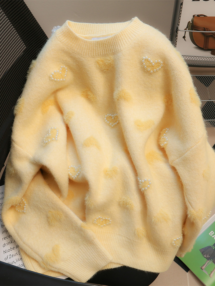 Milky Yellow O Neck Vintage Cardioid Sweater Pullovers For Women Casual Loose Long Sleeves Jumpers Autumn Female Knitting Tops
Milky Yellow O Neck Vintage Cardioid Sweater Pullovers For Women Casual Loose Long Sleeves Jumpers Autumn Female Knitting Tops