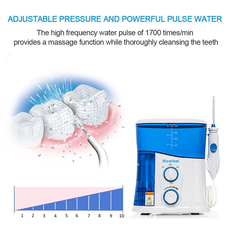 Nicefeel Water Oral Irrigator Flosser Dental Teeth Cleaner Pick Spa Tooth Care Clean With 7 Nozzles Tips UV Disinfection Raben
Nicefeel Water Oral Irrigator Flosser Dental Teeth Cleaner Pick Spa Tooth Care Clean With 7 Nozzles Tips UV Disinfection Raben