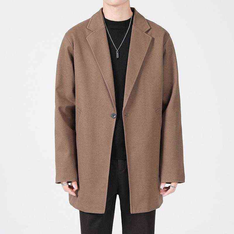 Men's Wool & Blends 2021 Autumn And Winter Fashion Men Casual Long Loose Windbreaker Jacket Male Solid Color Single Breasted Trench Slim Coa T220810
Men's Wool & Blends 2021 Autumn And Winter Fashion Men Casual Long Loose Windbreaker Jacket Male Solid Color Single Breasted Trench Slim Coa T220810