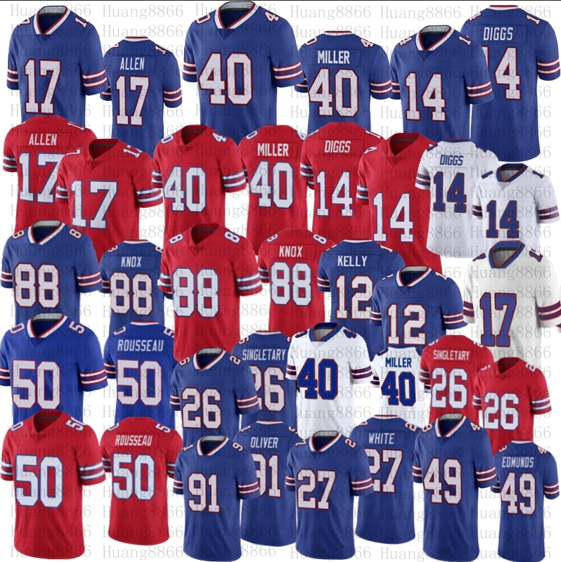 Men women youth 17 Josh Allen Jersey 40 Von Miller 14 Stefon Diggs Tre'Davious White Jim Kelly Dawson Knox Gregory Rousseau Devin Singletary Oliver stitched Jerseys, As
Men women youth 17 Josh Allen Jersey 40 Von Miller 14 Stefon Diggs Tre'Davious White Jim Kelly Dawson Knox Gregory Rousseau Devin Singletary Oliver stitched Jerseys, As