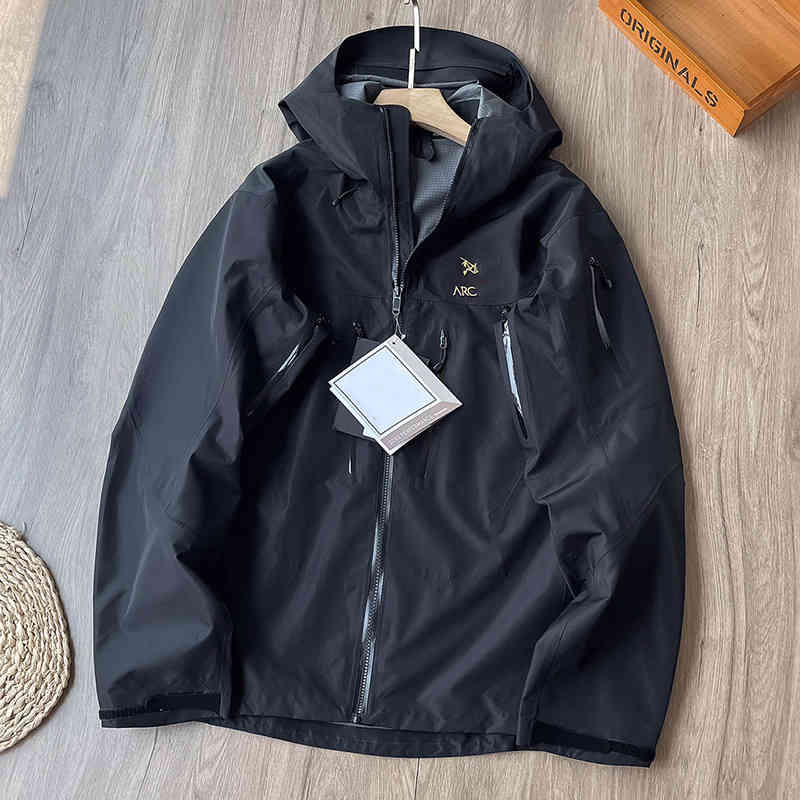 Arc Outdoor Functional Waterproof jacket Men' Hard Shell Embroidered Jackets Hooded Seamless Laminated Underarm Zipper Breathable Coat Bust 128cm, Black
Arc Outdoor Functional Waterproof jacket Men' Hard Shell Embroidered Jackets Hooded Seamless Laminated Underarm Zipper Breathable Coat Bust 128cm, Black