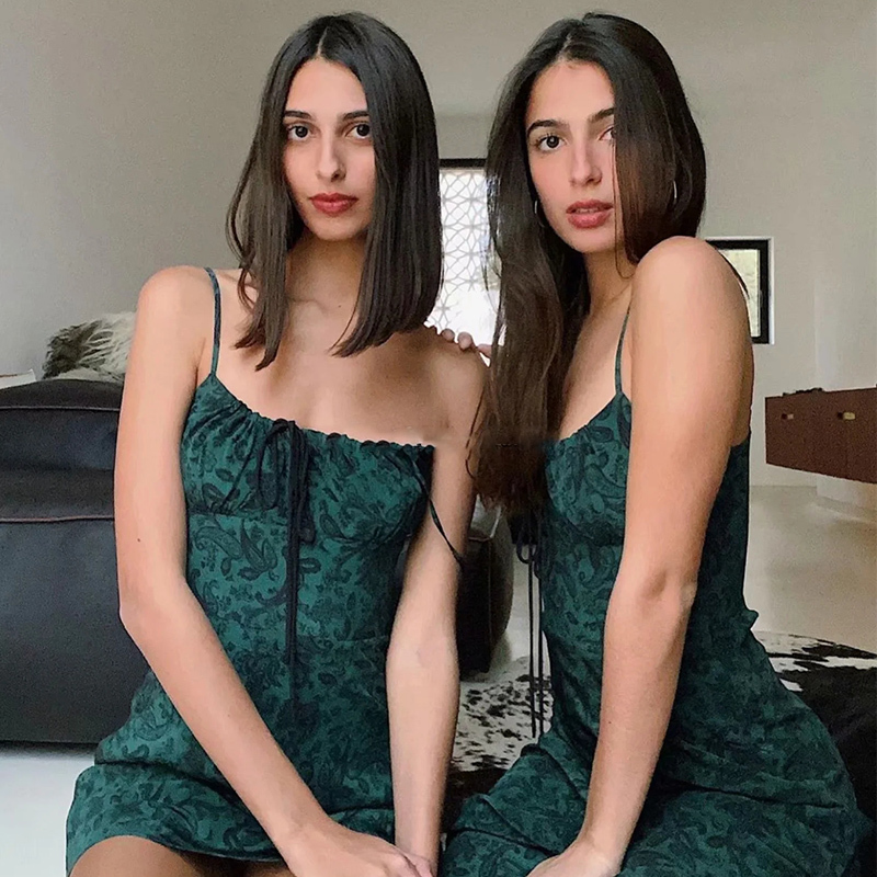 Foridol Strap Sleeveless Print Boho Summer Dress Long Women Green Floral Yellow Dresses Sundress Vintage French Style Dress 220509