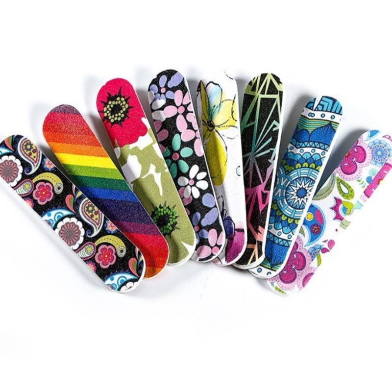 Nail File Buffer Sanding Washable Manicure Tool Nail Art Polish Sandpaper Strip Bar Polishing