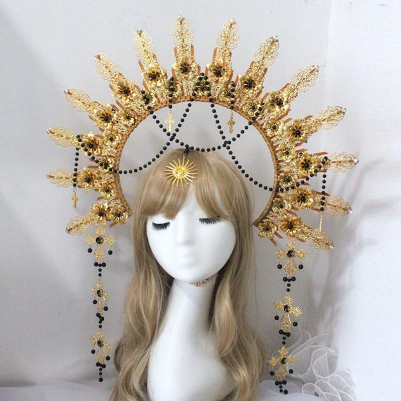 Other Event & Party Supplies The Virgin Crown Headband Handmade Gold Gothic Halo HeadpieceOther
Other Event & Party Supplies The Virgin Crown Headband Handmade Gold Gothic Halo HeadpieceOther