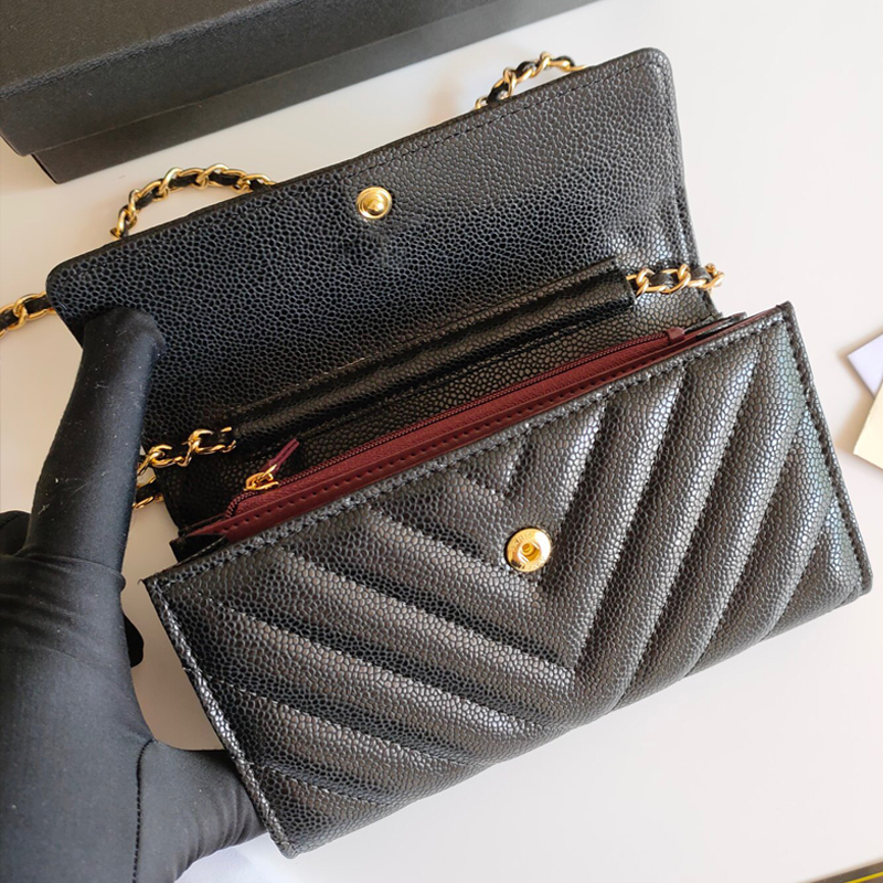 Genuine Leather WOMEN Coin Purse Shoulder Bag luxurys designers Ladies Fashion Chain bags Flap wallets Purse Credit ID Card Holder Classic Style, Black-b
Genuine Leather WOMEN Coin Purse Shoulder Bag luxurys designers Ladies Fashion Chain bags Flap wallets Purse Credit ID Card Holder Classic Style, Black-b