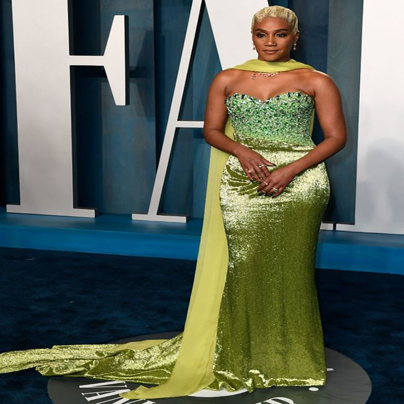 Luxury Crystal Mermaid Velvet Prom Dresses 2022 Sweetheart Sage Plus Size Black Girls African Evening Dress Red Carpet Celebrity Party Gowns Special O