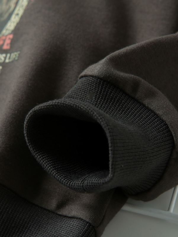 Toddler Boys Slogan & Motorcycle Print Pullover SHE