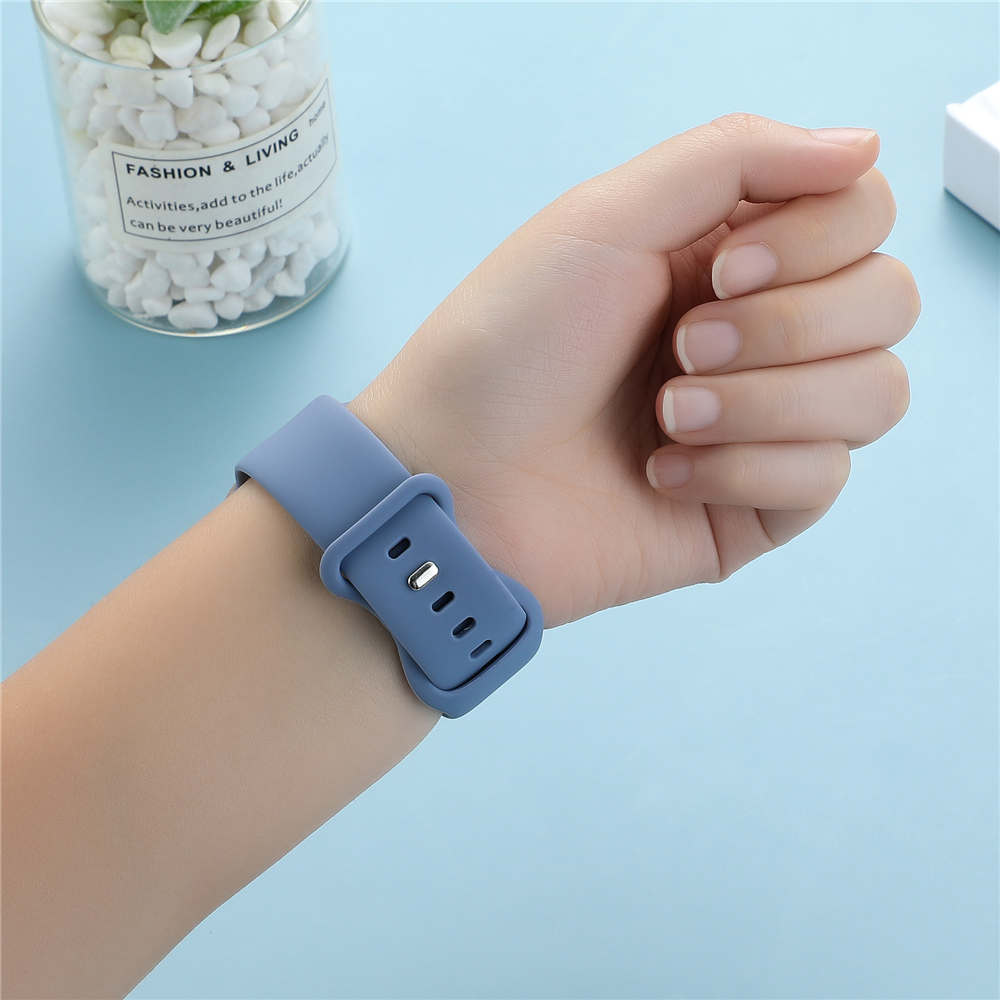 Silicone Strap For Apple Watch Band 7 41mm/45mm Series 6 SE 5 4 42mm/44mm Rubber Wristband iWatch 3 2 1 38/40mm Smart Bracelet free shipping