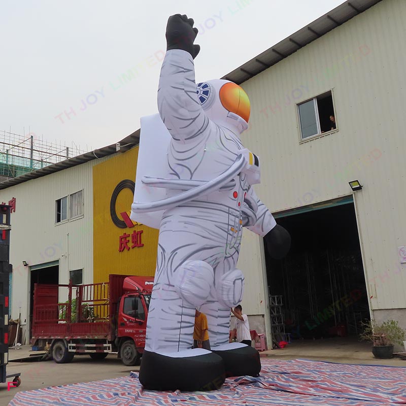 Outdoor Activities 6m 20ft advertising giant inflatable astronaut Spaceman cartoon air balloon with led light for sale