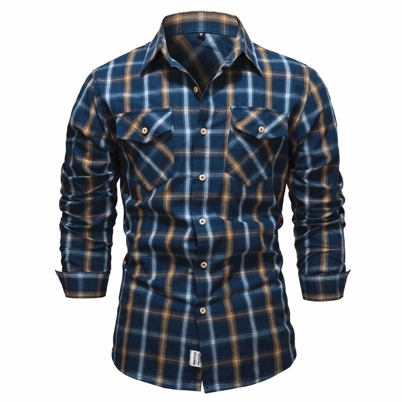 AIOPESON Spring 100% Cotton Plaid Shirts for Men Luxury Social Dress Shirt Long Sleeve Checkered 's Clothing 220401, Navy
AIOPESON Spring 100% Cotton Plaid Shirts for Men Luxury Social Dress Shirt Long Sleeve Checkered 's Clothing 220401, Navy