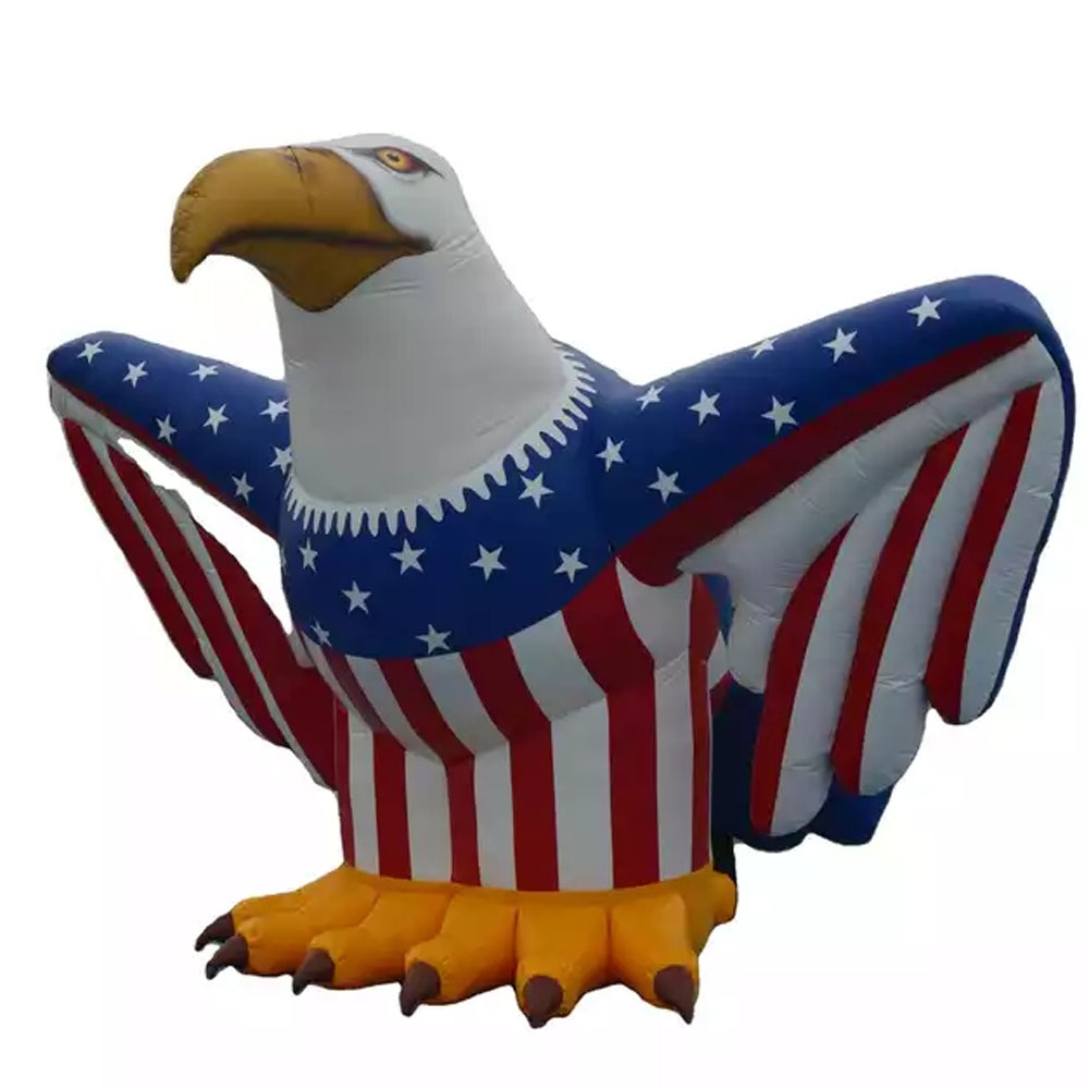 Outdoor Giant Inflatable Eagle Model Hawk Animal Cartoon Mascot Balloon For Advertising