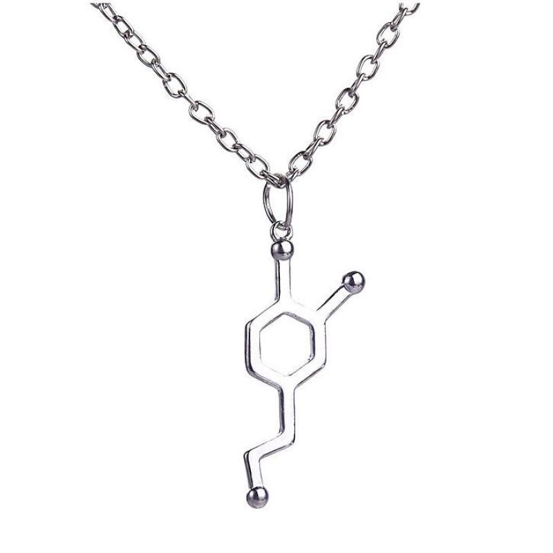 Pendant Necklaces Utrend Dainty Handmade Necklace Dopamine Molecular Structure Creative For Women Jewelry