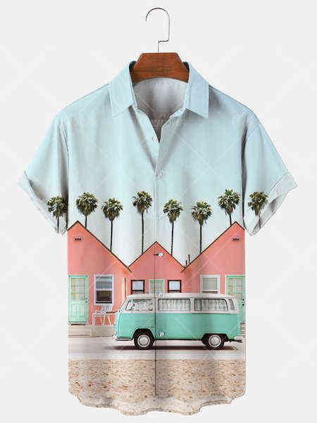 Summer 2022 Men's Loose Short Sleeve Shirts Casual Beach Shirts for Everyday Wear High Quality Office Shirts Y220516